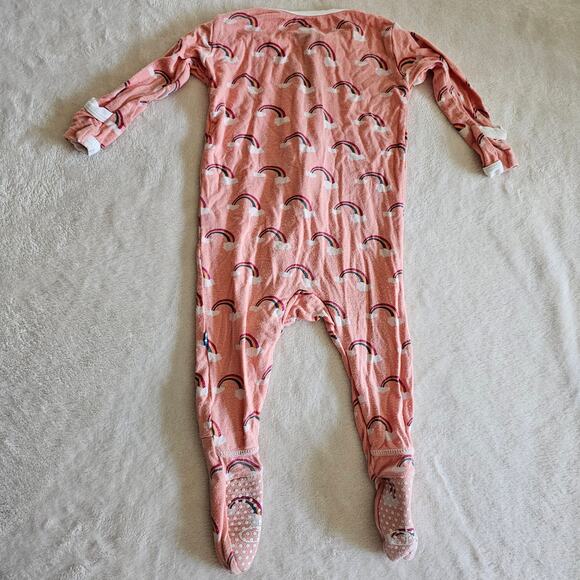 Kickee Pants 3-6m Viscose Bamboo Zippy Footie Pajamas Grip Feet Play - Picture 4 of 6
